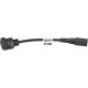 OptiMate™ SAE Panel Mount Socket — 12 V, 152 mm cable, Black, Triumph/Ducati/BMW