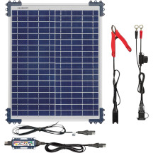 OptiMate™ 20 W Solar DUO Cargador/Mantenedor — controlador 12 V, cable de 14'