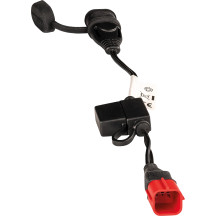 OptiMate™ Adaptador de cable de cargador — 7,5 A, Euro5 6 pines a SAE 2 pines, Negro, apto para conector diagnóstico Ducati 6 pi