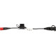 OptiMate™ Charger Cord Adapter — 7.5 A fuse protected, Euro5 6-pin to SAE 2-pin, fits Ducati 6-pin