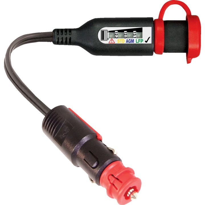OptiMate™ Monitor — DIN/SAE/Auto plugs, Black
