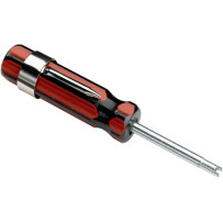 Herramienta para núcleo de válvula — Negro, Rojo, Plateado