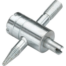 4-Way Tire Valve Repair Tool — Silver