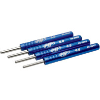 Valve Stem Seal Install Tool Set — 4 mm, 4.5 mm, 5 mm, 5.5 mm, Blue anodized