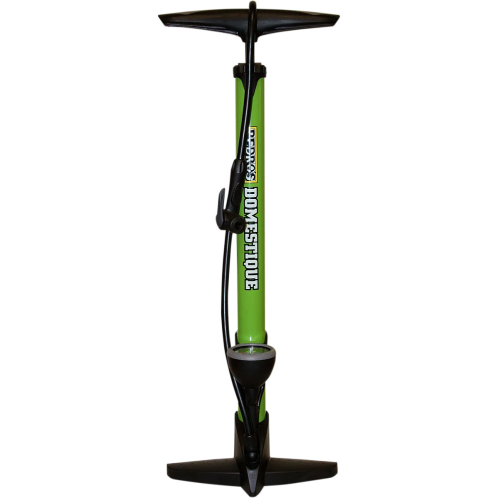Domestique Floor Tire Pump — 120PSI (8 Bar), Stainless steel & plastic