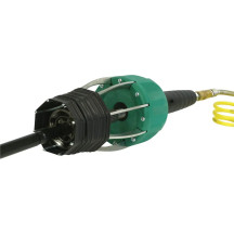 Herramienta Quick-Shot para instalación de guardapolvos CV — 75–100 psi (5,17–6,90 bar), Plata/Verde