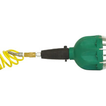 Herramienta Quick-Shot para instalación de guardapolvos CV — 75–100 psi (5,17–6,90 bar), Plata/Verde