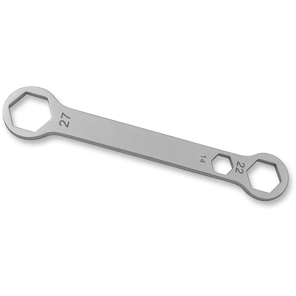 Combo Axle Wrench — 14 mm, 22 mm, 27 mm, Chrome polished