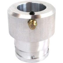 40 mm EZ Bearing Greaser — Silver, Billet aluminum