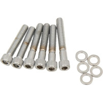 Cam Cover Bolt Kit — Chrome, Silver