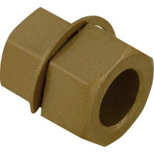 Front Axle Hex Adapter for Triumph — 17 mm × 22 mm, Silver