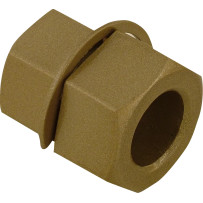 Front Axle Hex Adapter for Triumph — 17 mm × 22 mm, Silver