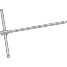 1/4" Drive Sliding T-Driver — 7 in, Chrome polished