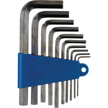 10-Piece Hex Wrench Set — 1.5–10 mm, Blue/Silver
