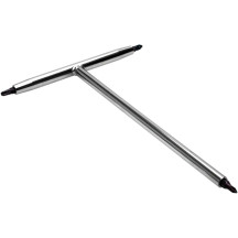 T-Handle Bit Driver with JIS Cross-Head Bits — 215.9 mm (8.5"), chrome