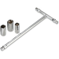 T-Handle Driver Socket Set — 17.78 cm, Chrome