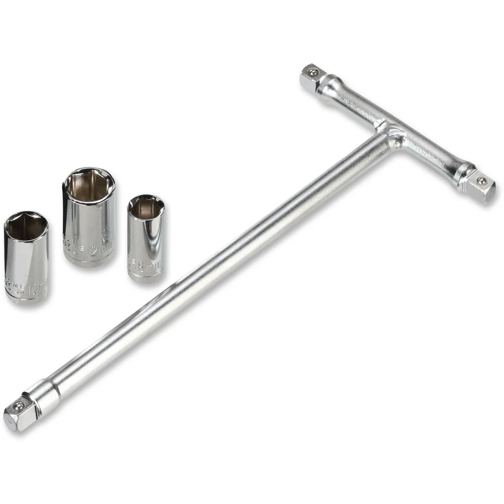 T-Handle Driver Socket Set — 17.78 cm, Chrome