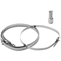 Kit de abrazaderas de fuelle CV — delantero y trasero, plateado