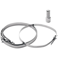 Kit de abrazaderas de fuelle CV — delantero y trasero, plateado