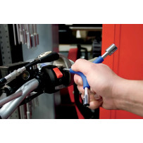 Combo Y-Drive Wrench — sockets 8/10/12 mm, drives 4/5/8 mm, Blue