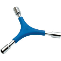 Combo Y-Drive Wrench — sockets 8/10/12 mm, drives 4/5/8 mm, Blue