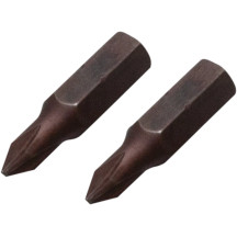 JIS Cross-Head Hex-Drive Bits — #1 Hex Drive, pair, black
