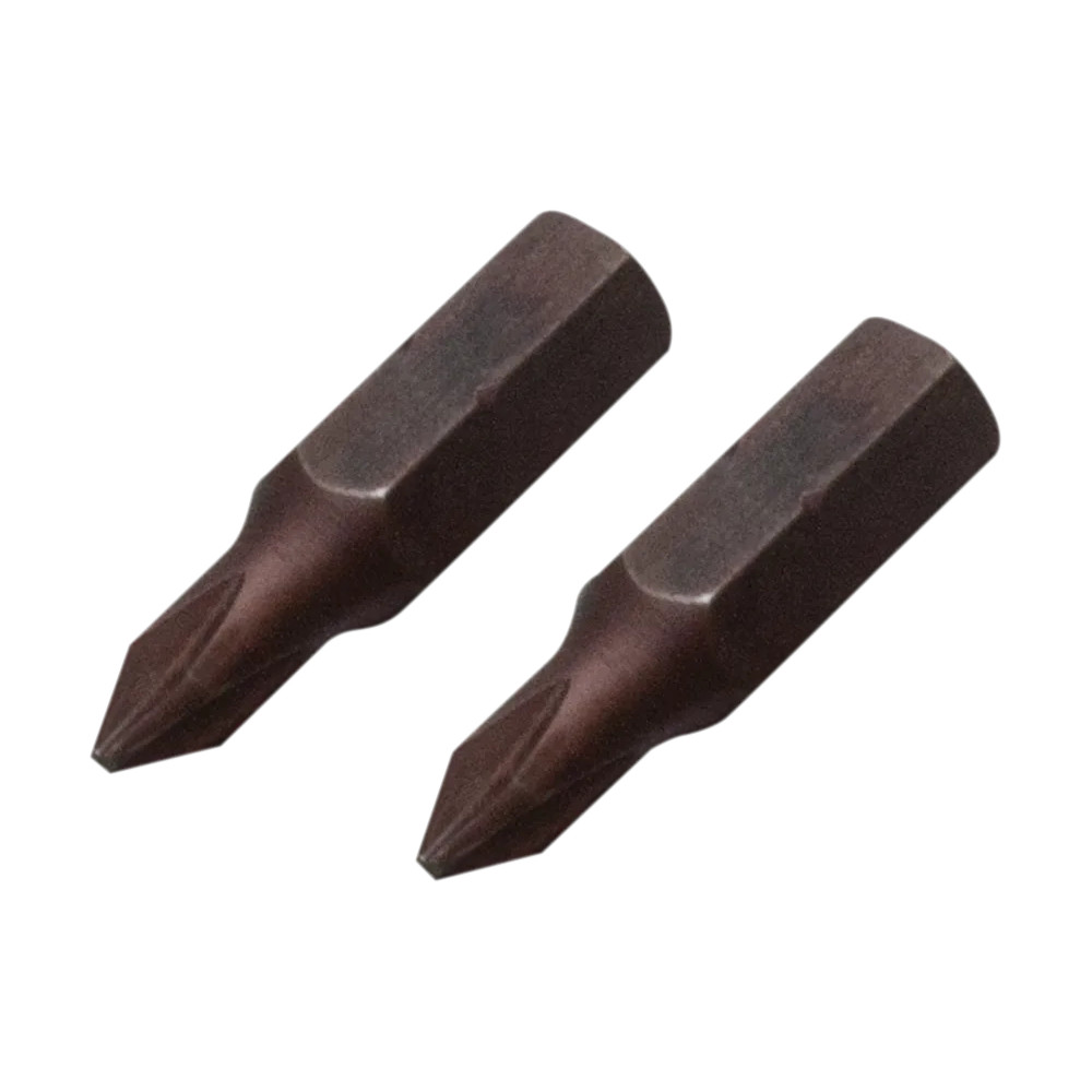 JIS Cross-Head Hex-Drive Bits — #1 Hex Drive, pair, black