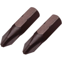 JIS Cross-Head Hex-Drive Bits — #2, Black