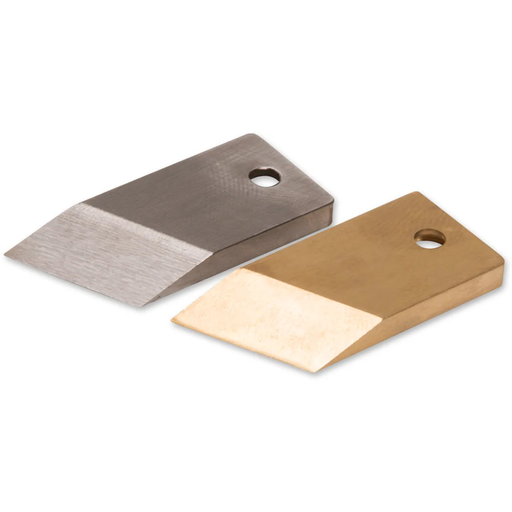 Gasket Scraper Replacement Blades — Set of 2, Steel/Brass