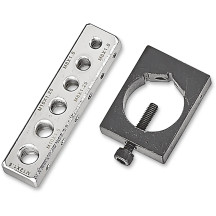 Kit de plantilla de taladro para alambrado de seguridad — Plantilla de taladro, alambrado de seguridad, métrico, plateado