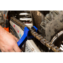 Chain Brush — Blue, Double-ended