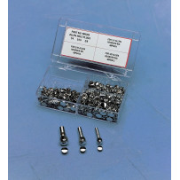 Surtido de tapones finales — perno, plateado