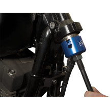 American V-Twin Steering Race Tool — Blue anodized, fits most Harley-Davidson Dyna's, FXR's and early Baggers