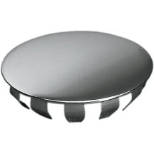 Tapón de pivote de basculante/tapón del orificio de la visera del faro — Cromo, plateado