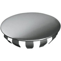 Tapón de pivote de basculante/tapón del orificio de la visera del faro — Cromo, plateado