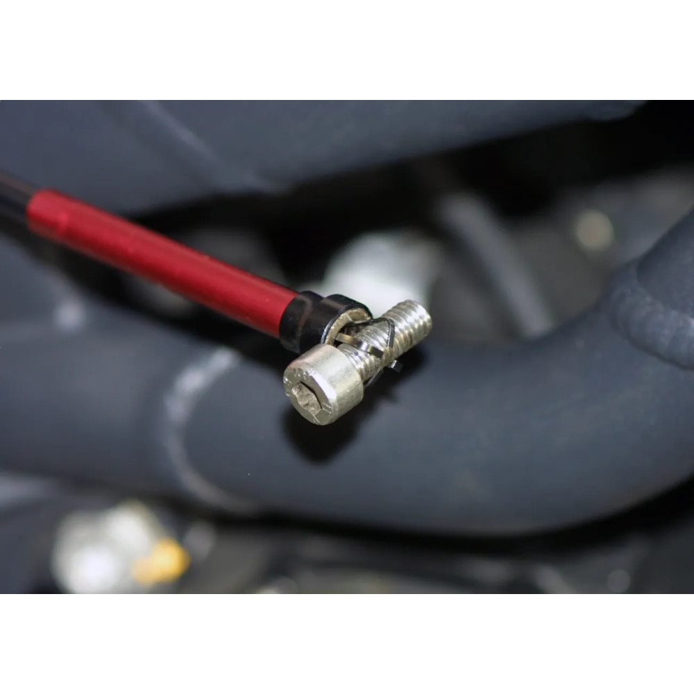 Flexible Magnetic Claw Pick Up Tool — 70 cm (27-1/2") , Black, Red