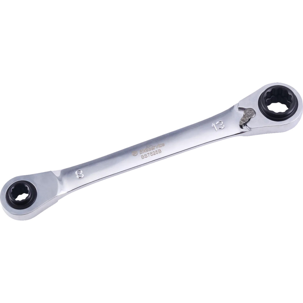 4-In-1 Reversible Ratchet Wrench — 8 mm, 10 mm, 12 mm, 13 mm, Metric