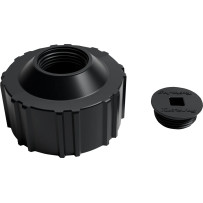 Tuff Jug Standard Replacement Cap and Plug — 3/4" NPT, Black