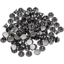 Bolsa de recambio de tapones finales — 3/8" de rosca, paquete de 100, cromo