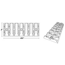 Grip Glides™ for Ramps — Fits 1" x 1" square tubing, Black, 16 pieces
