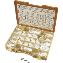 Juego de tornillos de cabeza botón — #8-32 a 3/8-24, longitudes hasta 1", cromado