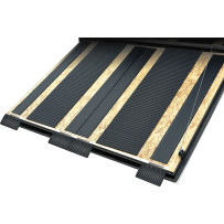 Edge Glides — 8-3/4" x 5-7/8" x 1/2", 4 pack, Black, Tilt