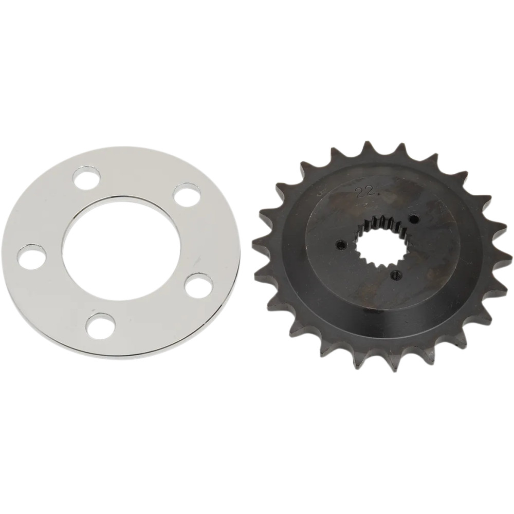 Offset Sprocket Kit — 530, 22T, 5.1 mm, Black