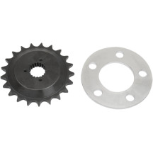 Offset Sprocket Kit — 5.1 mm offset, 530 chain, 21-tooth, Black