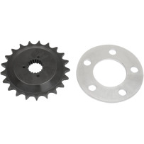 Offset Sprocket Kit — 5.1 mm offset, 530 chain, 21-tooth, Black