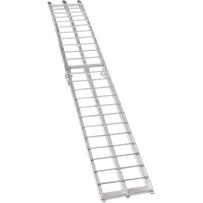 Rampa plegable arqueada de aluminio — 229 cm (90"), 30,5 cm (12"), 270 kg (595 lb)