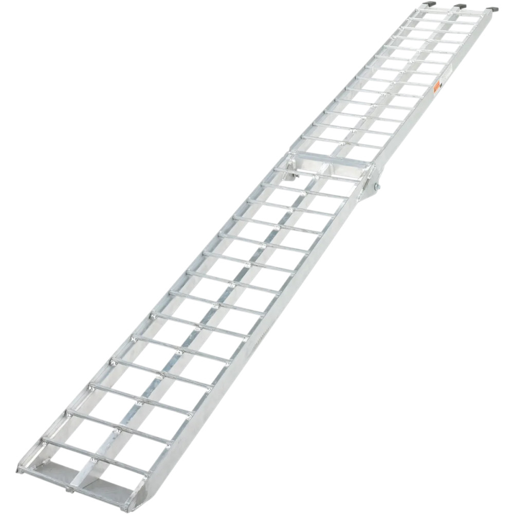 Aluminum 9 Foot Straight Folding Ramp — 12 in W x 9 ft L, 500 lb capacity