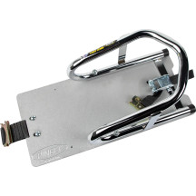 Removable Series E-Track Wheel Chock — 6-1/2" tire width, Front mount, Chrome