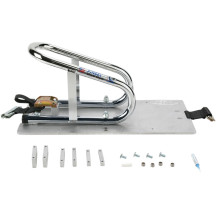 Removable Series E-Track Wheel Chock — 6-1/2" tire width, Chrome