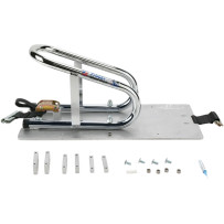 Removable Series E-Track Wheel Chock — 6-1/2" tire width, Chrome